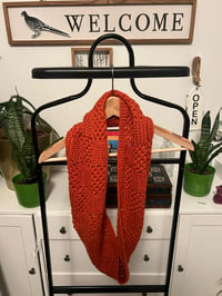 Image 1 of Burnt orange neck scarf