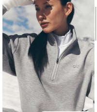 Accolade 1/4 zip pullover gray