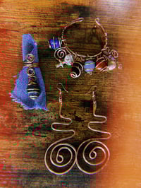 Image 1 of Gina |Copper Swerve Earrings
