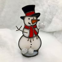 Image 1 of Snowman Candle Holder (a)