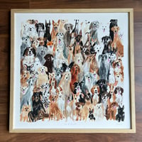 Image 1 of Fox & Hounds - 50x50cm Giclee print