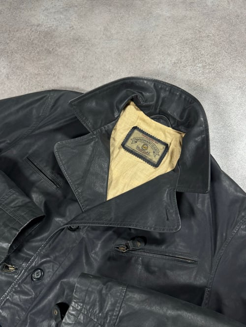 Image of 1990s Armani Jeans Leather Jacket, Size Large