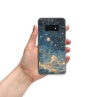 Image 8 of Celestial Night Sky Stars and Clouds Painting Clear Case for Samsung®