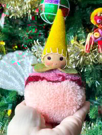Image 3 of Wool PomPom Ornament #43