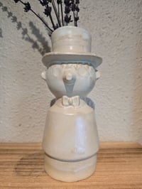 Image 1 of Snowy Fancy Fella Vase