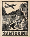Santorini Block Print
