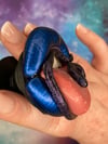 PHONE GRIP - Cobalt Lips With Snake