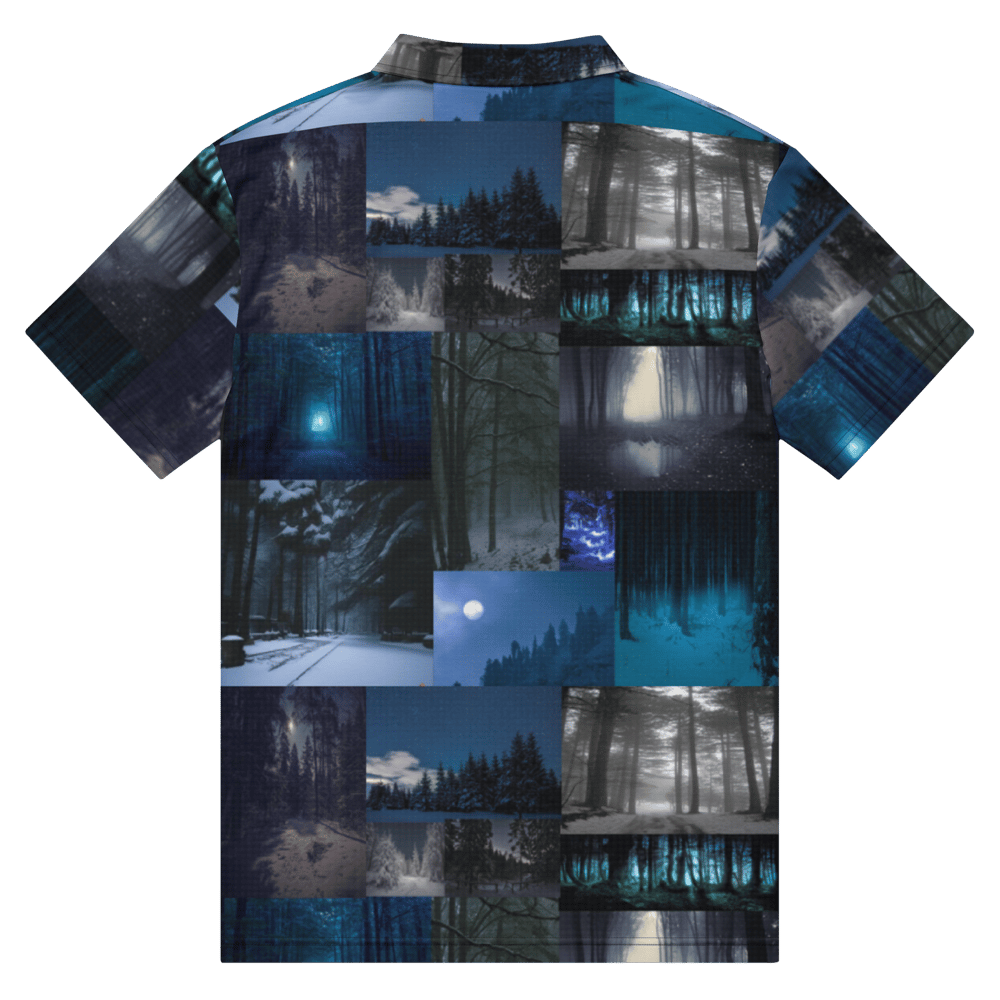 forest nights polo shirt (all over print)