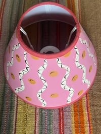 Image 3 of Squiggles Ranjani Pink - 25cm base, fabric shade