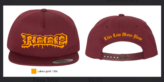 Image of RBBP Hat "Live Low Move Slow"