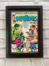 Image 1 of The Defenders, framed complete vintage Marvel comic, No 119 May 1983