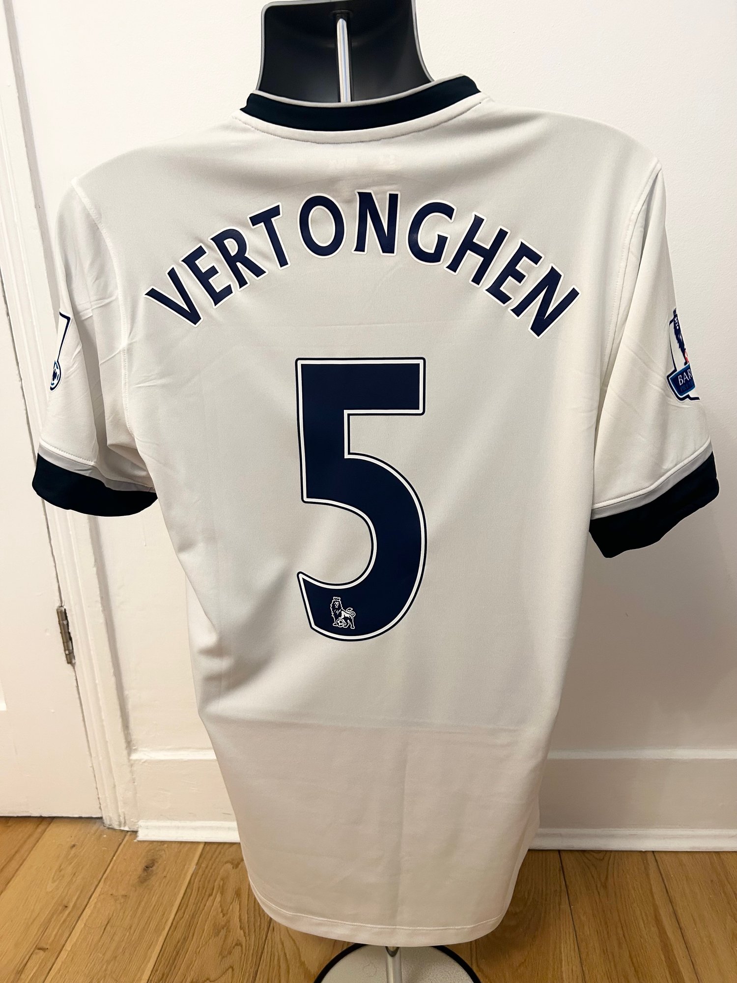Image of Tottenham Hotspur “VERTONGHEN 5” 2015/16 Home Shirt + PL patches (M)