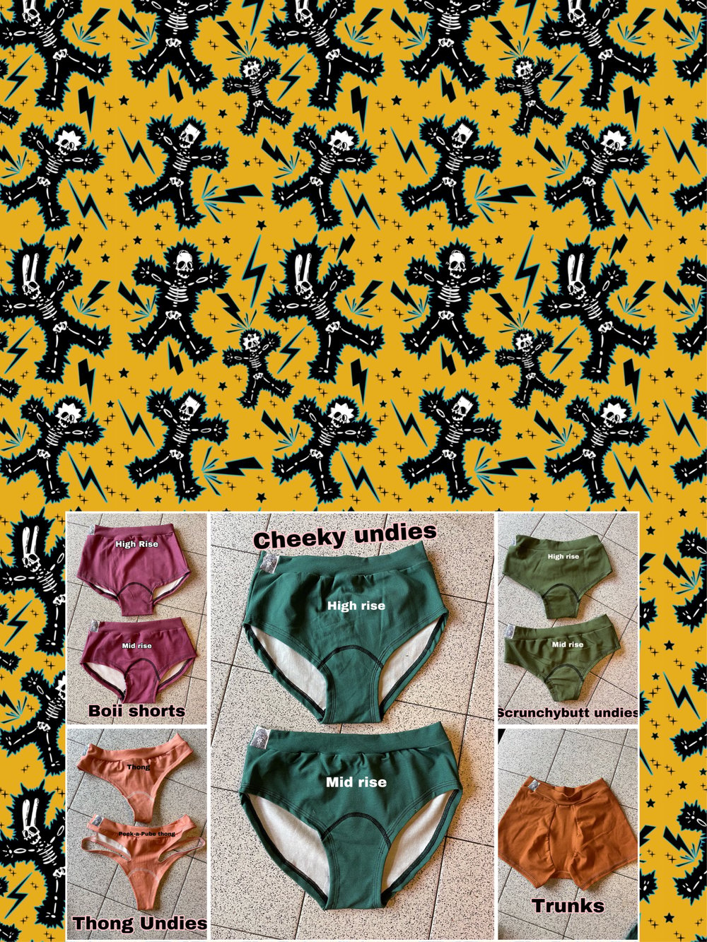 Image of Zap Undies and Period Undies- pouched versions also available