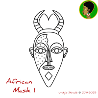 Image 2 of Unity’s Stencils (African Huts/Masks/Drums
