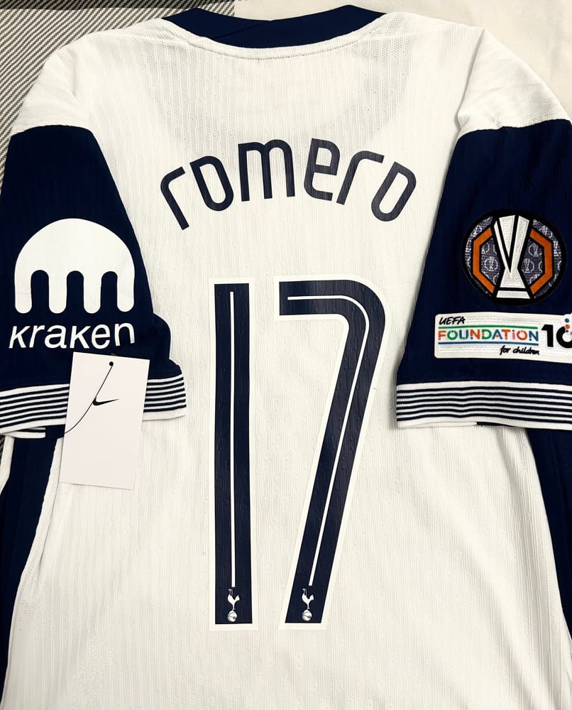 Image of PRE ORDER: Tottenham Hotspur “ROMERO 17” Vaporknit 2024/25 Home Europa Final Shirt   (L)
