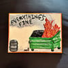 Dumpster Fire Plaque