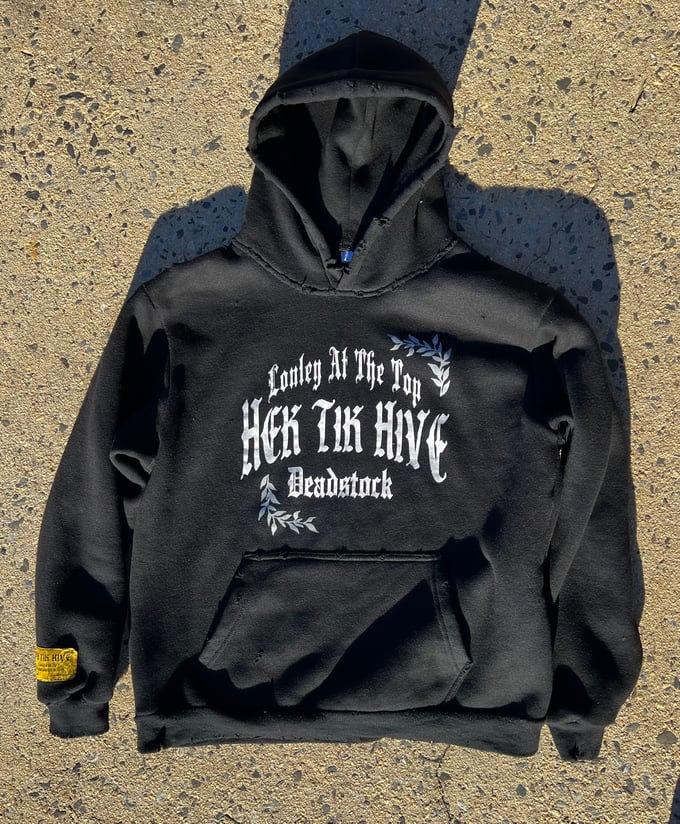 Image of Lonely at the top distress hoodie 