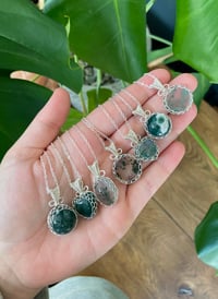 Image 5 of SILVER MYSTERY CRYSTAL NECKLACES