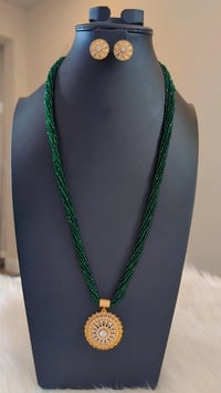 Image 4 of Looza Long American Diamond Hydrocrystal Necklace Set