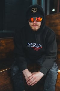 Image 1 of WATERLINES DON'T GIVE A F*CK - black hoodie