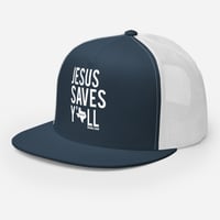 Image 3 of Jesus Saves Y'all Texas Trucker Cap - FREE SHIPPING!!!