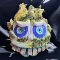 Image 1 of Beetle Juice inspired - pumpkin - mad ball - handmade clay sculpture
