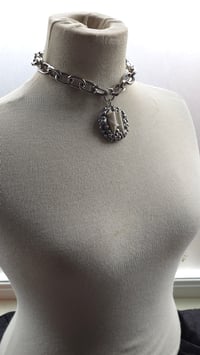 Image 2 of Sheep tooth chunky statement necklace big