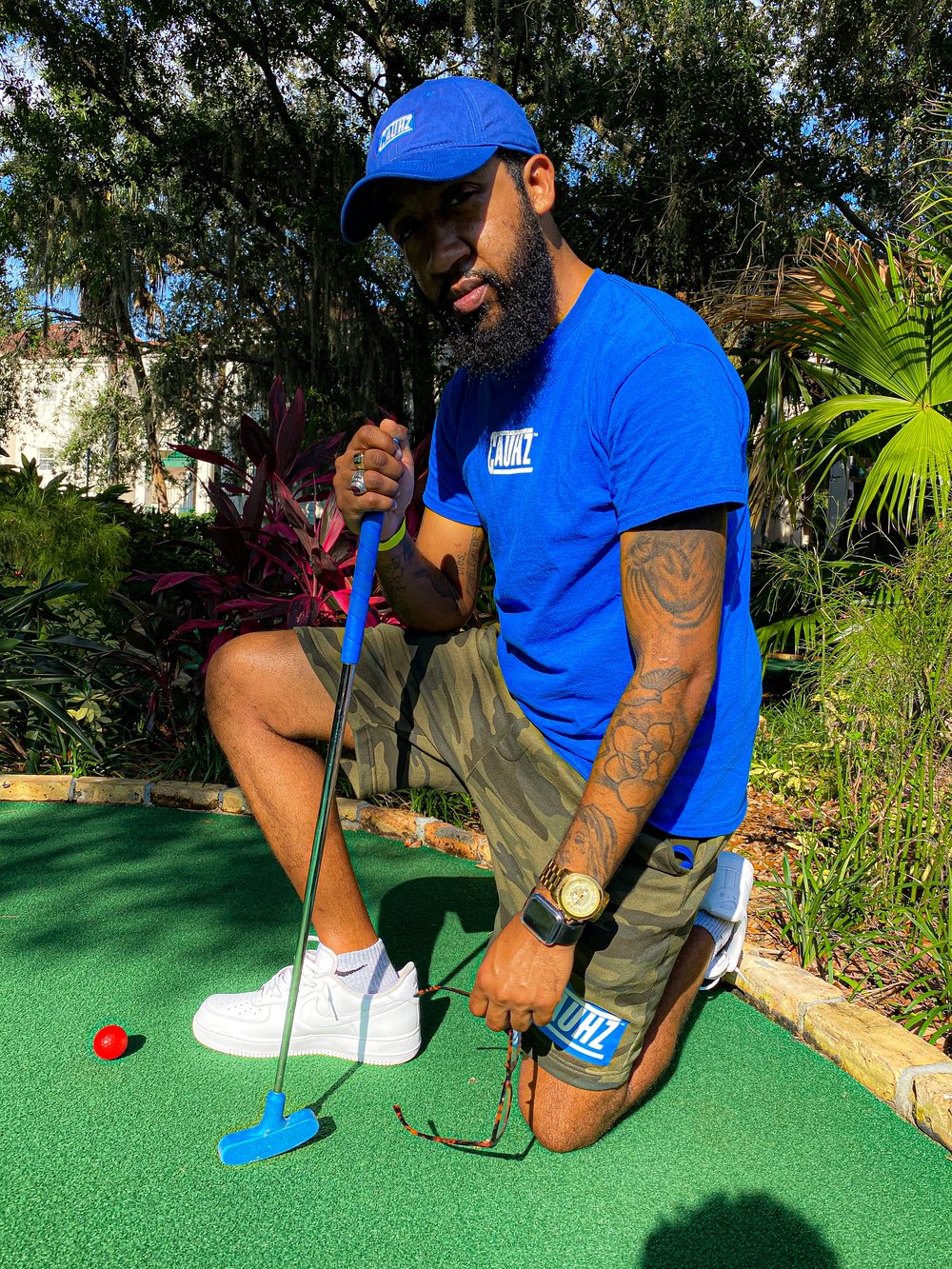 Cauhz™️ Royal Blue Box Logo Tee