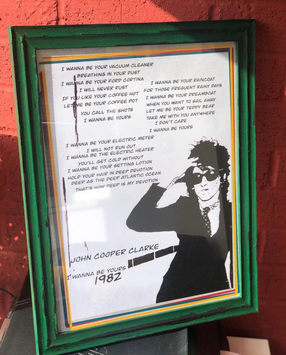 John Cooper Clarke - I wanna be yours V.2