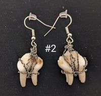 Image 2 of Chunky Deer Molar Earrings
