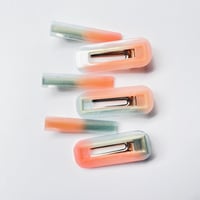 Peach/Blue Hair Clip