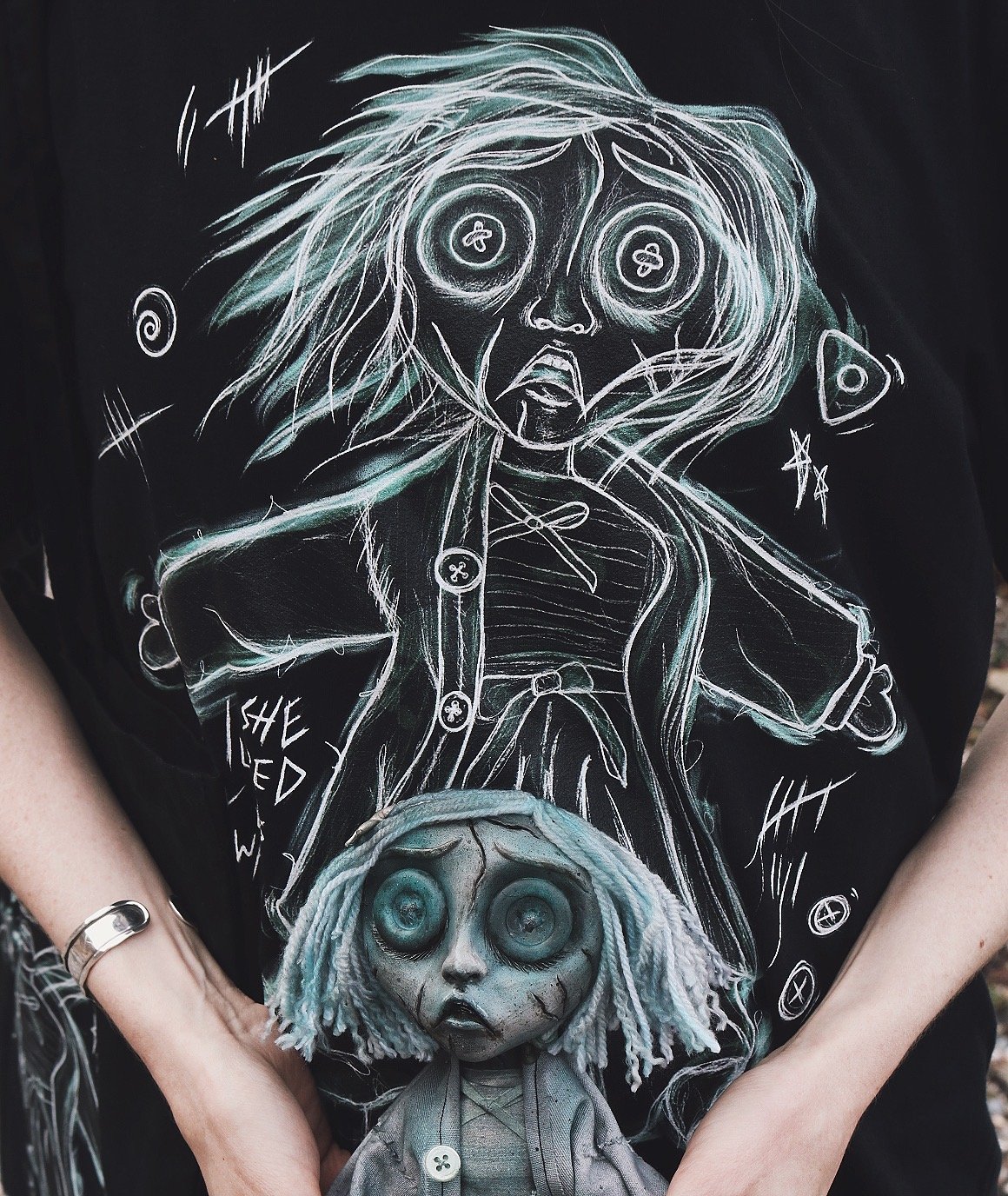 Image of PREORDER Button Ghost Tee