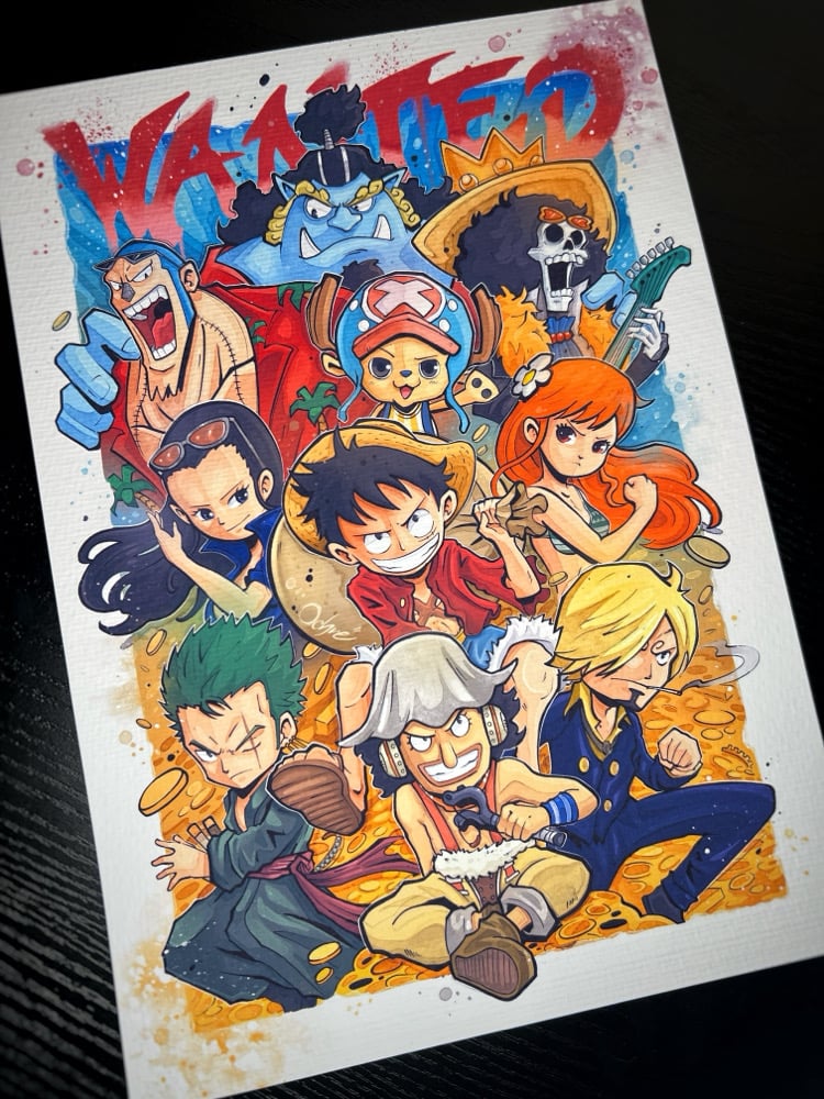 Image of One Piece: Mugiwaras Watercolor