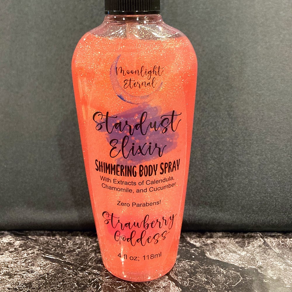 Image of Strawberry Goddess Stardust Elixir: Strawberries, Peach, Gardenia