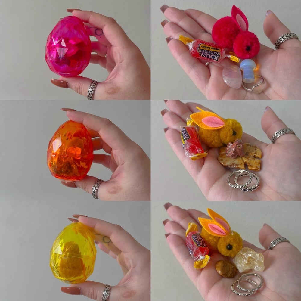 Image of crystal easter eggs