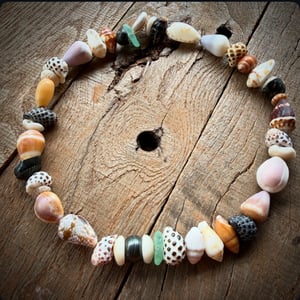 Image of Gorgeous Huilau choker necklace with Tahitian pearl and seaglass