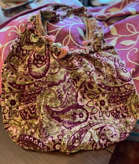 Image 1 of Velvet hobo bag
