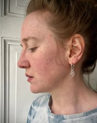 Image 2 of Rosequartz Hoops