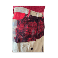 Image 3 of Red Cargo Reconstruction Skirt