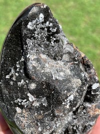 Image 4 of Septarian Nodule Polished Freeform With Calcite Inclusions| Madagascar #2892