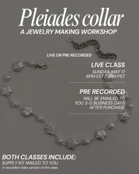 Image 1 of Constellation collar class - jewelry workshop (RECORDED VIDEO VERSION) 