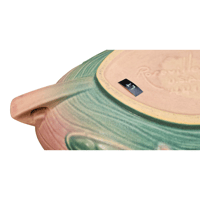 Image 13 of 1940s Roseville Pottery Water Lily Console Planter/Bowl