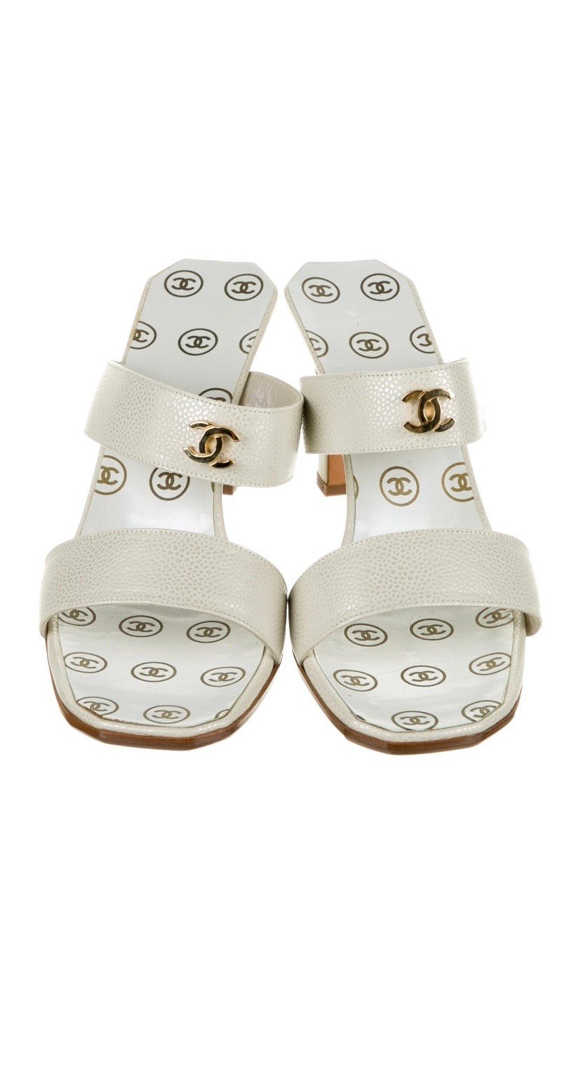 Image of CHANEL CC  MULES 