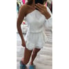 White One Shoulder Playsuit 