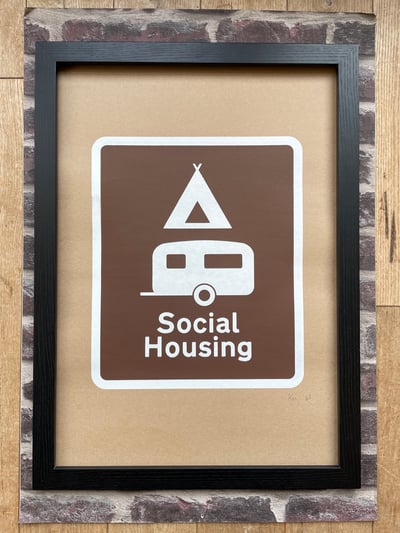 Image of SOCIAL HOUSING A2 SCREEN PRINT 