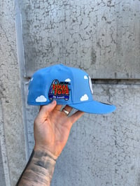 Image 2 of PARTLY CLOUDY UNC TARHEELS FINAL FOUR PATCH CUSTOM FITTED CAP