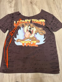 Large taz off shoulder lace destroyed 