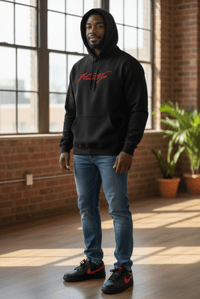 Image 3 of FlossdVip Apparel Black / Red Hoodie 