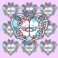 Trans Love Sylveon Vinyl Sticker