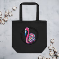 Image 1 of Color is Everything Flamingo Eco Tote Bag